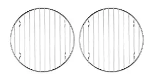 Mrs. Andersons Baking 43193 Mrs. Anderson’s Baking Professional Round Baking and Cooling Rack, 6-Inches, Set of 2