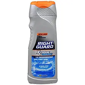 Right Guard Xtreme Cooling Hair and Body Wash, Cooling with Menthol, 16 fl oz (Pack of 2)