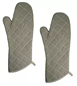 NEW, 17-Inch Flame Resistant Oven Mitts, Flame Retardant Mitts, Oven Mitt, Heat Resistant to 400° F, Set of 2