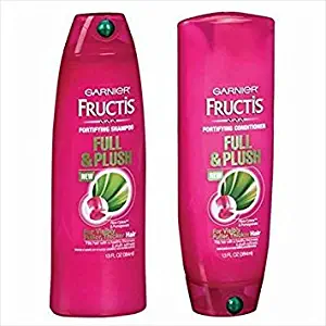 Garnier Fructis Full and Plush Shampoo and Conditioner Bundle - Net Wt. 13 Fl Oz (384 Ml) Each - One Set