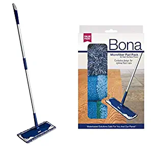 Bona Microfiber Floor Mop 3-Piece Microfiber Pad Pack