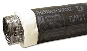 Dundas Jafine BPC625R6 Insulated Flexible Duct with Black Jacket, 6-Inches by 25-Feet