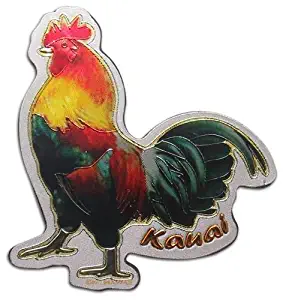 Kauai Chicken Foil Magnet 2" X 2"