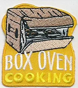 2Pc Girl Boy Cub Box Oven Cooking Campfire Fun Patches Crests Badges Scout Guide