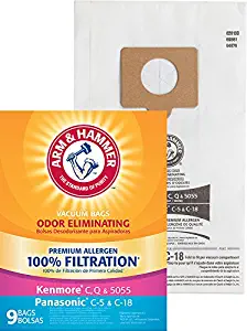 Arm & Hammer A&H Kenmore Style C, Q & 5055 Premium Paper 9 Pk Bag