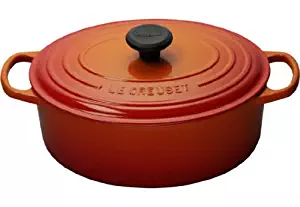 Le Creuset Signature Enameled Cast-Iron 9.5 Quart Oval French (Dutch) Oven, Flame