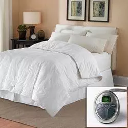 Sunbeam All Season KING Premium Heated Mattress Pad with Two Heating Digital Controllers- 250 Thread Count 100% Cotton