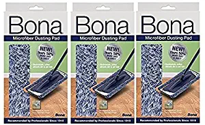 3 PACK Bona Dusting Pad | Designed on Hardwood, Stone, Tile and Laminated Floors | 4" W x 15" L…