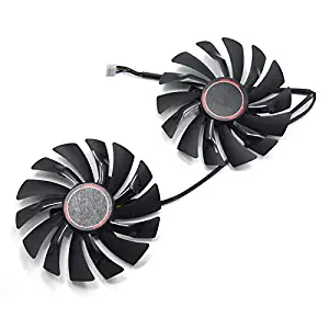 inRobert Graphics Card Cooling Fan Replacement for MSI GTX 1080 GTX 1070 GTX 1060 RX 580 RX570 Armor Video Card Cooler Fan