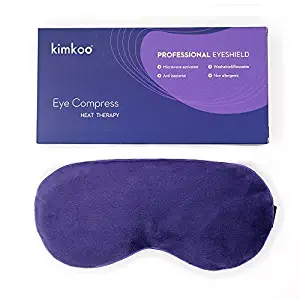 Kimkoo Moist Heat Eye Compress&Microwave Hot Eye Mask for Dry Eyes，Natural and Healthy Therapies，Purple