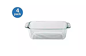 Pyrex Basics 1.5-Quart Loaf Pan, Glass (Set of 4)