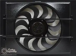 Cooling Components CCI-1780 Largest single fan CCI shroud, Two speed hi-output motor, 17" ultra quiet blade, Ideal for most sixties Muscle cars, 2 5/8" clearance