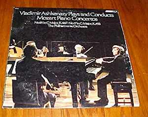 Vladimir Ashkenazy Plays and Conducts Mozart Piano Condertos No. 21 in C Major, K467, No. 17 in G Major K453 The Philharmonia Orchestra Record Vinyl Album