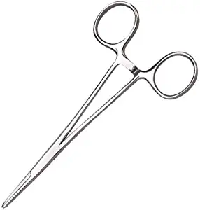 Stainless Steel Hemostat Mosquito Straight for Pets, 5-Inch