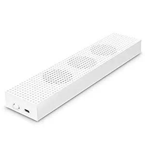 MoKo Xbox One S Cooling Fan, Built-in 3 High Speed Fans, 2-Port USB Charing & Data Syncing, L/H Fan Speed Switch for Xbox One S Gaming Console, White
