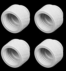Barrow G1/4" 10mm Male to Female Extension Fitting - White 4 Pack