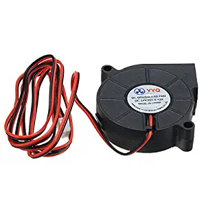 ILS - 3 Pieces DC24V Cooling Fan Ultra Quiet Turbine Small DC Blower 5015 for 3D Printer Circuit Board