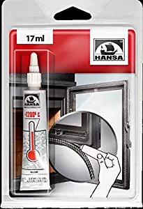 Hansa High Temperature Glue/Heat Resistant Glue Stove Sealant for Fireplaces Rope Stoves Adhesive Home 1200'C/2192°F
