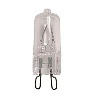 Satco 40T4/G9/CL Halogen Bi Pin Halogen, 40W G9 T4, Clear Bulb [Pack of 6]