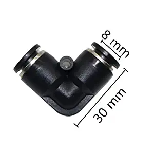 Ani Love Crab 8mm Tee, Elbow, Straight Joint Pneumatic PVC Plastic Slip-lock Quick connector Garden Mist cooling system 5 Pcs