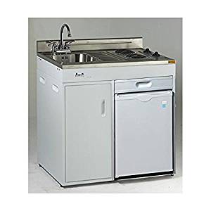 Avanti CK3616 36" Energy Star Rated Complete Compact Kitchen Stainless Steel Sink and White body