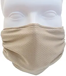 Breathe Healthy Honeycomb Beige Mask -2-Pack. Protection from Allergens, Pollen, Dust, Mold Spores & Germs