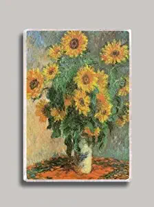 Claude Monet Sunflowers Refrigerator Magnet