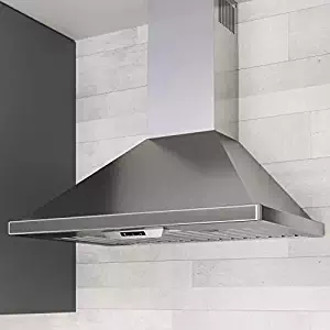 Miseno MH00130CS 750 CFM 30 Inch Stainless Steel Wall Mounted Range Hood with Dual Halogen Lighting System