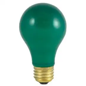 Colored Light Bulbs - Blue Green Red Light Bulbs - 60 Watt - Heat Resistant - Ceramic Light Bulb - 120 Volt Light Bulbs - E26 Base - GoodBulb (Green, 1 Pack)