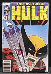 The Incredible Hulk #340 Comic Book Cover Refrigerator Magnet. Wolverine!