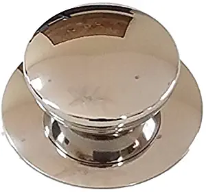 QianGen 2 Pack Pot Lid Handle Replacement,Stainless Steel Replacement Cookware Pot Lid Handle Circular Handgrip Knob (Stainless Steel)