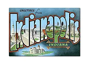 Greetings from Indianapolis Indiana Fridge Magnet