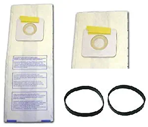 DVC Products Replacement for Panasonic U Style Bags for Upright Vacuums - P/12 + UB8 Replacement Vacuum Cleaner Belt, 2-Pack - P/2