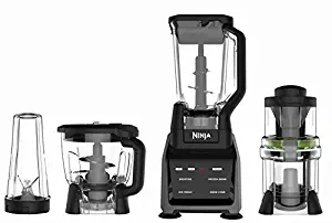 Ninja Blender/Food Processor with Intelli-Sense Touchscreen, 1200-Watt Smart Sensor Base, Spiralizer, 72oz Pitcher, 64oz Bowl, and 24oz Cup (CT682SP)