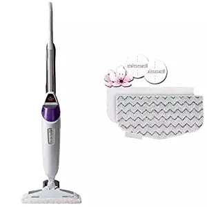 Bissell 19404 PowerFresh Pet Steam Mop & BISSELL PowerFresh Steam Mop Pads (2 pk) with Fragrance discs (4 ct), 5938