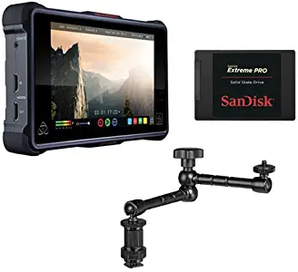 Atomos Ninja Inferno 7 in. 4K HDMI Recording Monitor Bundle with SanDisk 500GB SSD & Articulating Arm