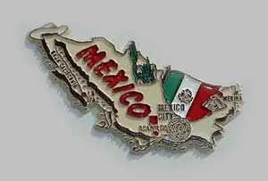 Flagline Mexico - Country Magnet