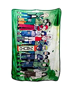 Just Funky Naruto Multi-Character Fleece Blanket, 45 x 60-inches