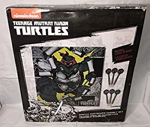 Halex Nickeloden Teenage Mutant Ninja Turtles Bristle Dartboard Set - Raphael