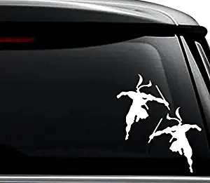 Ninjas Warrior Japanese Decal Sticker For Use On Laptop, Helmet, Car, Truck, Motorcycle, Windows, Bumper, Wall, and Decor Size- [6 inch] / [15 cm] Tall / Color- Gloss White