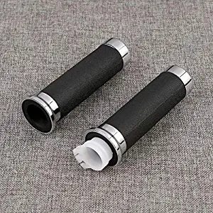 2 X 1" Bore Hand Grips Handlebars For Honda For Yamaha Chopper For Suzuki Soft Rubber