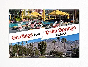 Greetings From Palm Springs Souvenir Photo Fridge Magnet