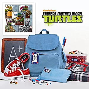 Teenage Mutant Ninja Turtles Personalized Waterproof Weatherproof No-Sew School Package Including Labels and Bag Tags for Kids and Teens (Teenage Mutant Ninja Turtles)