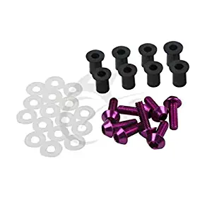 Motorcycle Windscreen Screws Bolts Purple For Kawasaki Ninja 250 250R Ex500 8Pcs Motorcycle Accessories