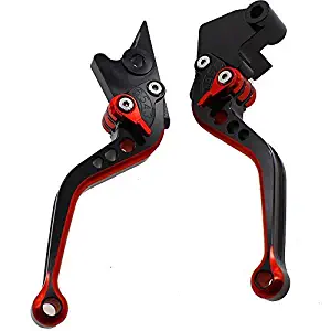 FXCNC Racing Short Billet Adjustable Motorcycle Double Colors Brake Clutch Lever set Pair fit for KAWASAKI VERSYS 1000 15-18,VERSYS (650cc) 15-18,NINJA 650R/ER-6F Z650 Z900 17-18