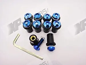 10 Pieces Windscreen Bolts Kit Screw Wellnut For Kawasaki Z750 Z750S Z1000 Er-6N Er-6F Er-5 Er6N Er6F