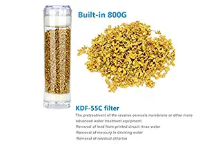 Water Filter - 10 Inch Clear Housing DIY Fill Shell with Filter Cartridge Alkaline Balls/Maifan Stone/Resin/KDF for Aquarium Water Filter (1)