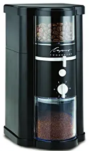 Capresso 580.01 Disk Burr Grinder, Black