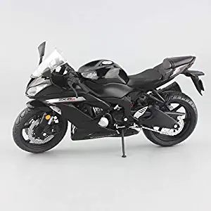 LENO Kawasaki Ninja ZX-6R Sport Bike Metal Motorcycle diecast | High Simulation | Scale 1:12|Colour Black