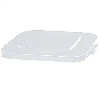 Rubbermaid Commercial Products BRUTE Square Bin Storage Container Lid, 28-Gallon, White (FG352700WHT)